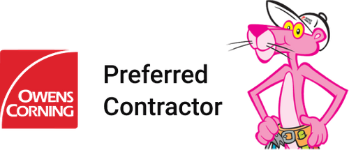 Owens Corning company logo and preferred contractor